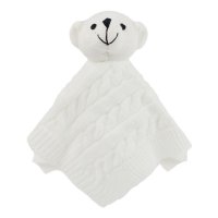 ACO12-W: White Cable Knit Bear Comforter